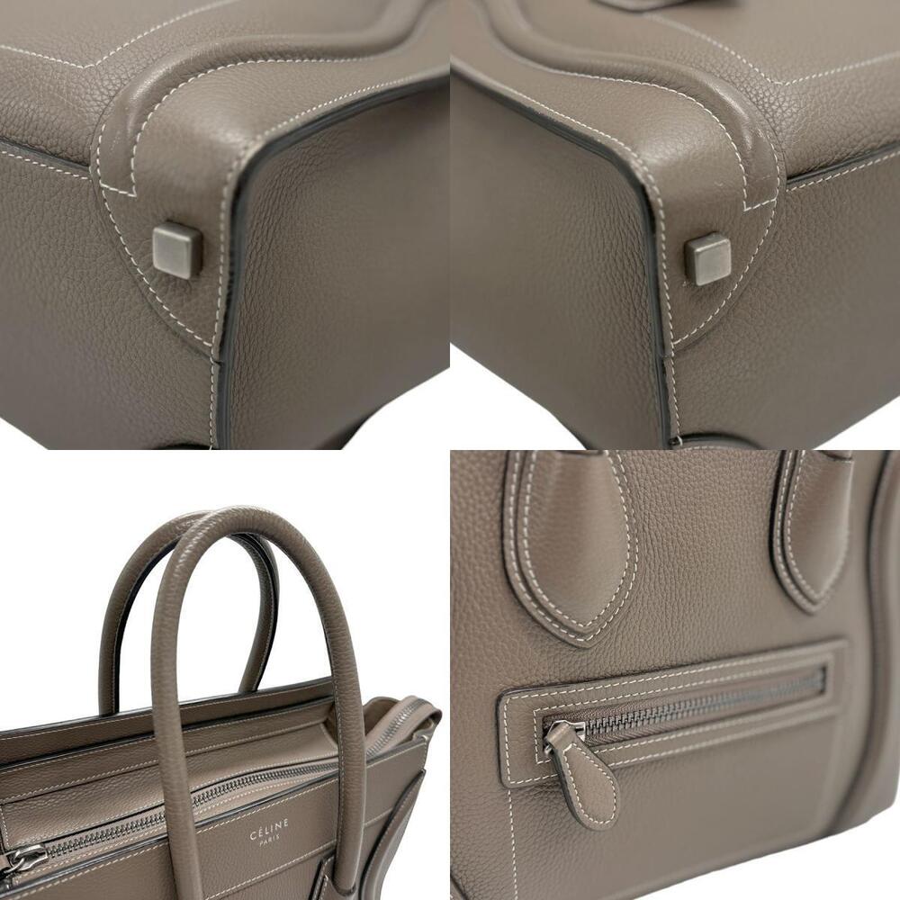 Celine Handbag Shopper Greige Leather - Picture 4 of 4